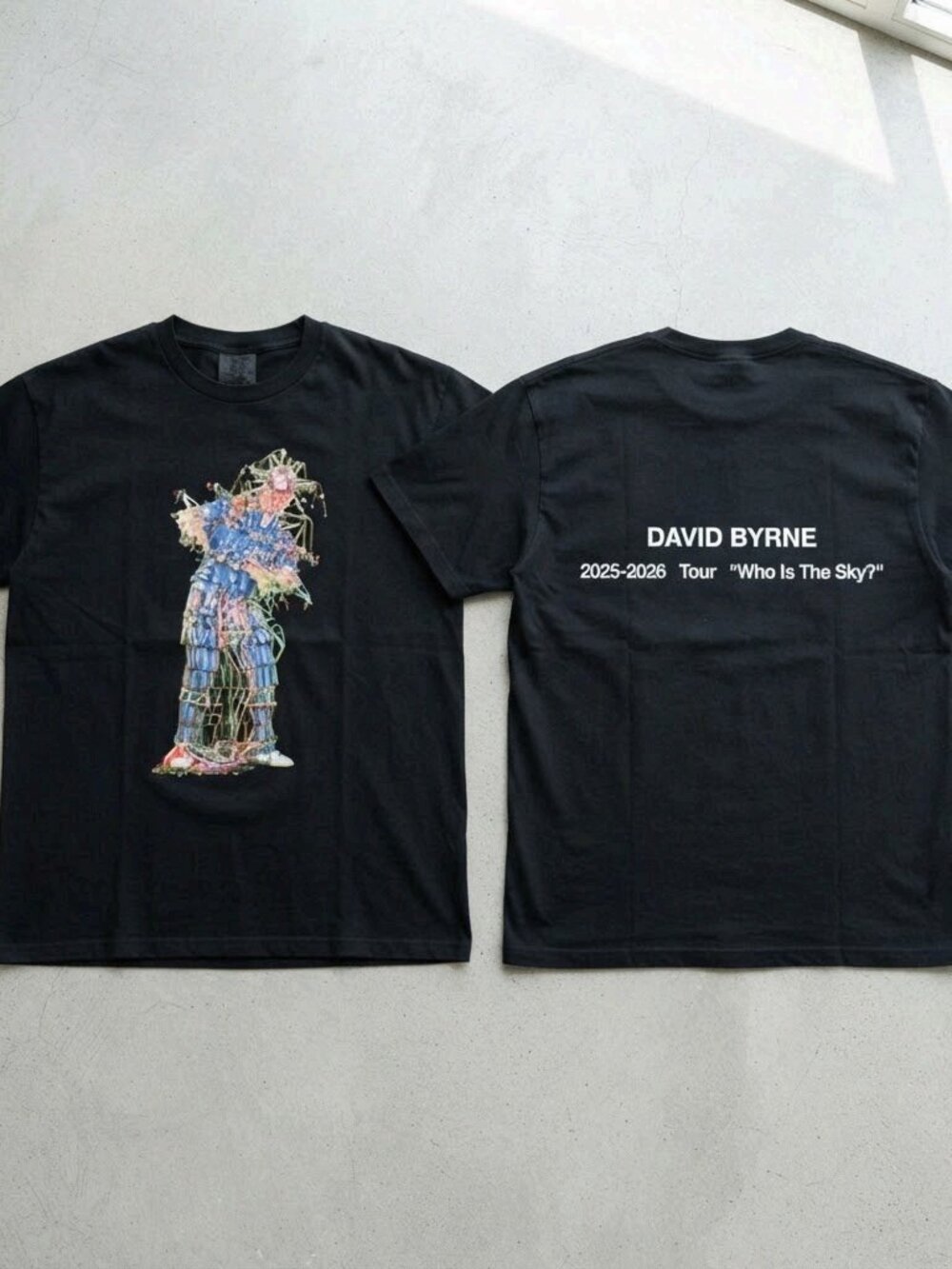 David Byrne Who Is The Sky Tour 2025-2026 Black T-Shirt S-4XL